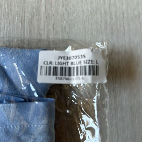 LULUS Delightful Approach Light Blue Floral Jacquard Midi‎ Skirt Size Large NWT - Picture 6 of 7